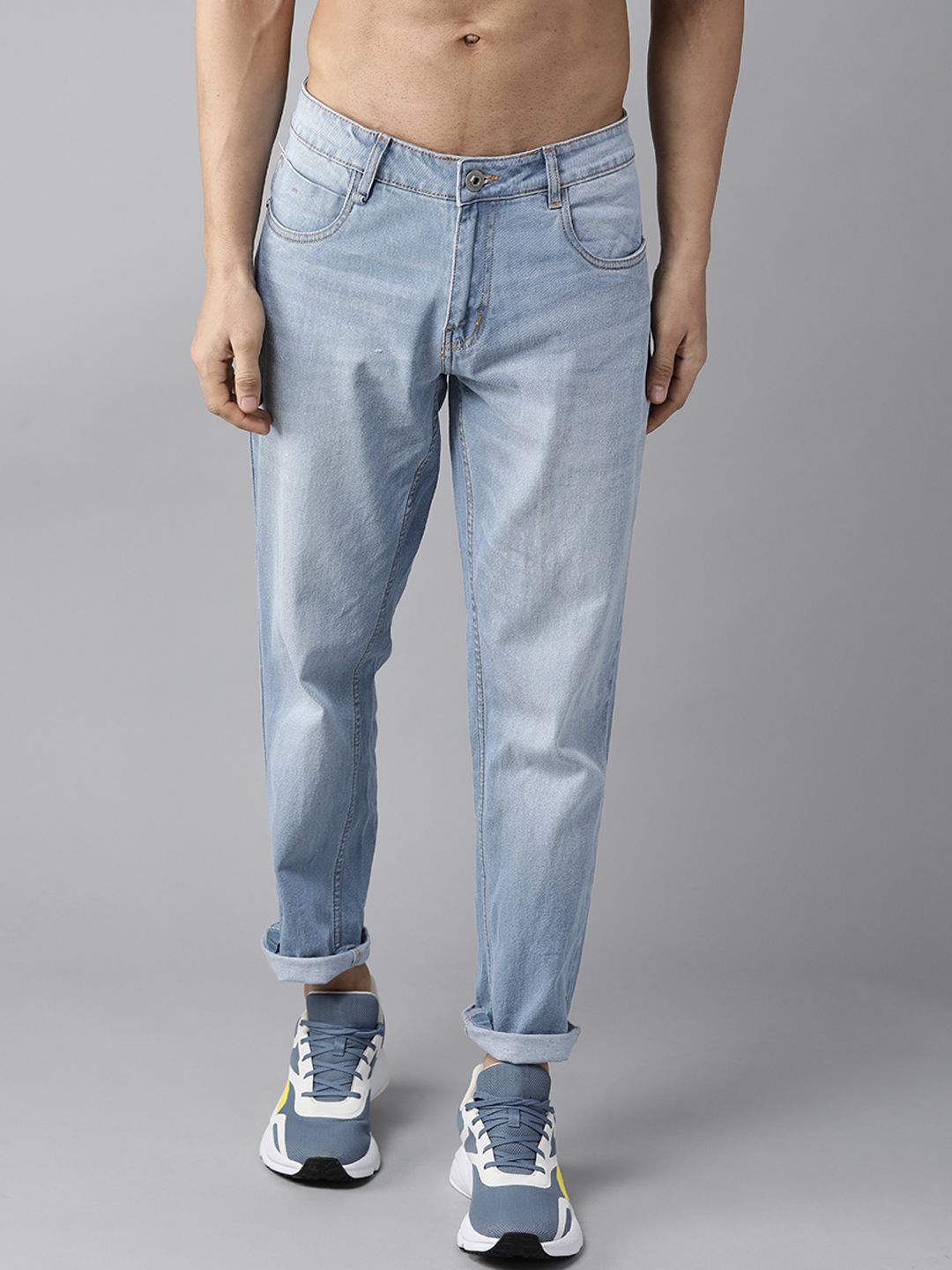 Roadster Men Blue Slim Fit Light Fade Stretchable Jeans