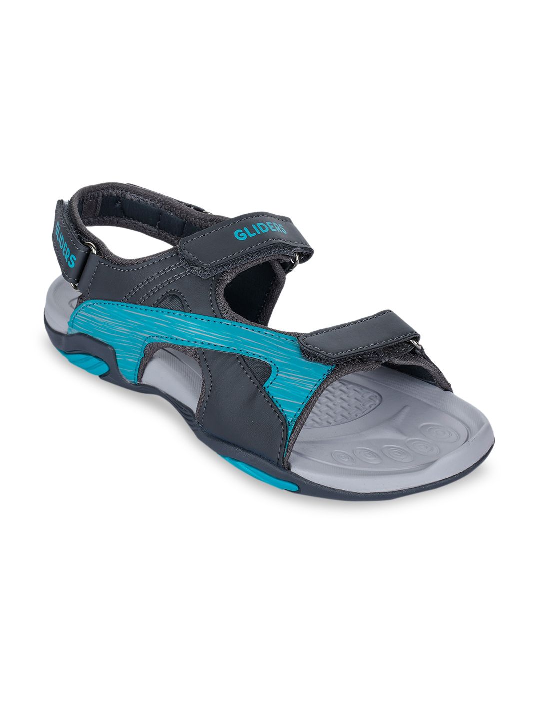 Liberty Women Blue Colourblocked Sports Sandals Price in India