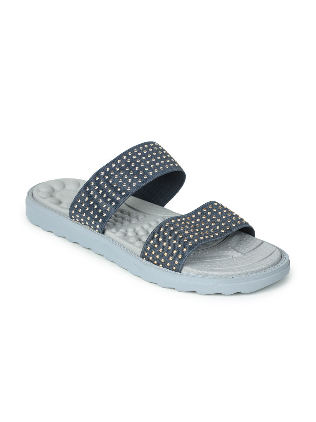 Liberty Women Grey Printed Slip-On Price in India