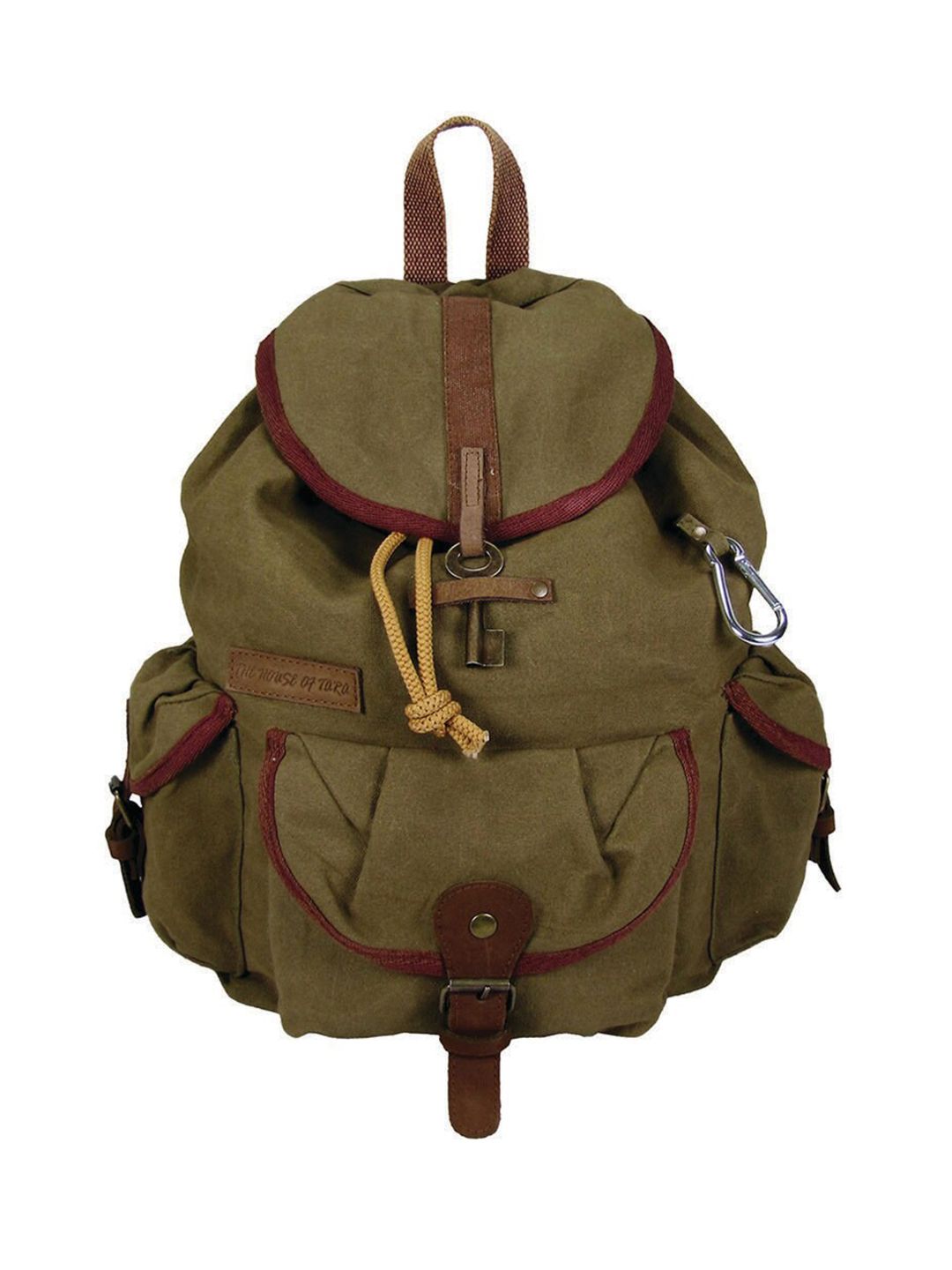 The House of Tara Unisex Khaki Backpack Price in India