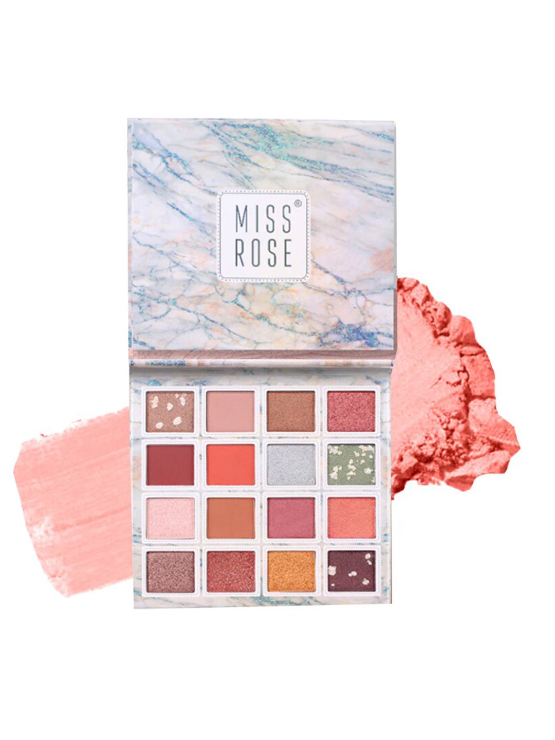 MISS ROSE Longlasting 16 Multicolour 3D Eyeshadow Palette 7001-011 01 Price in India