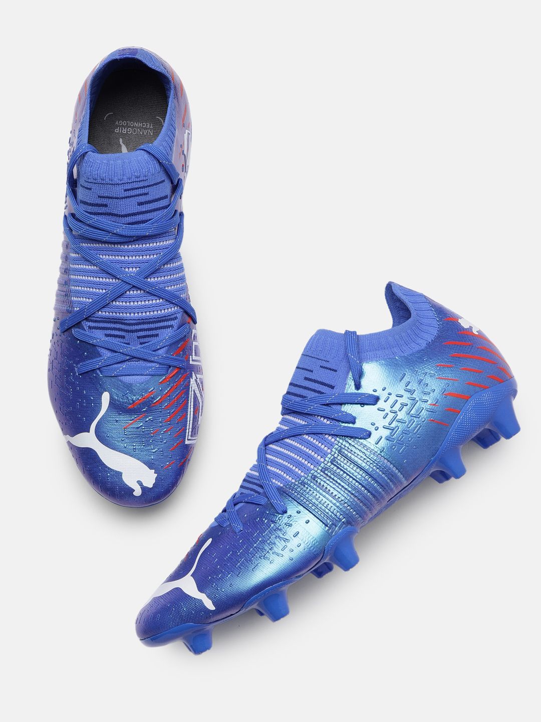 Buy Puma Men Blue Future Z 1.2 FG/AG Football Non-Marking Shoes