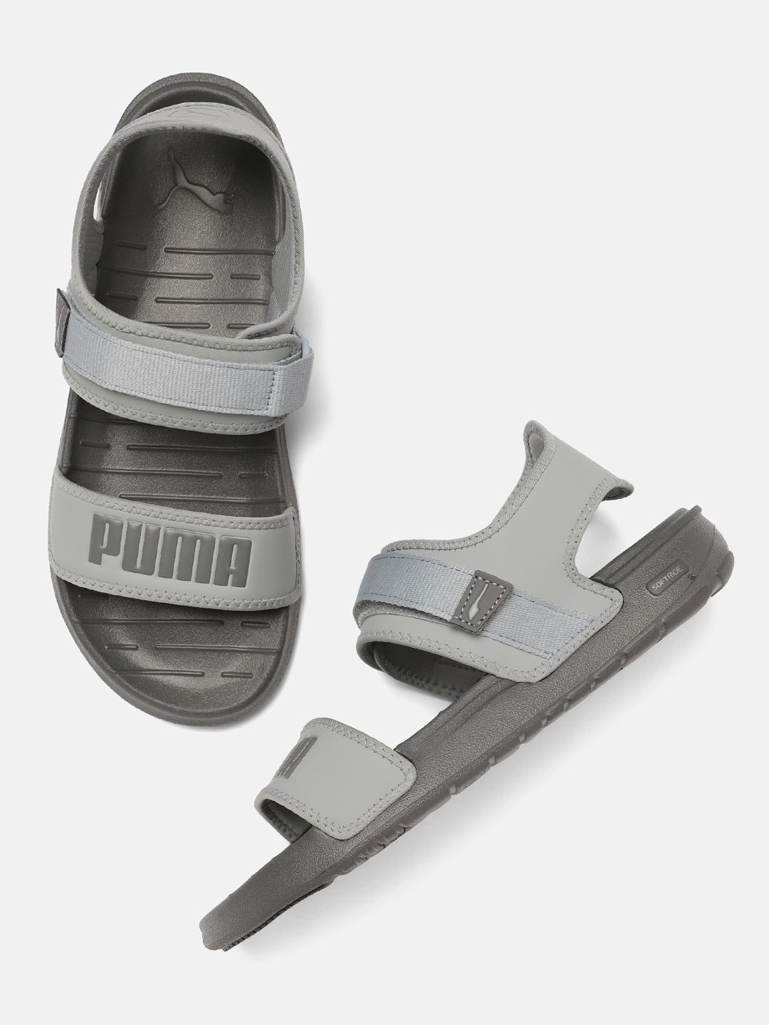 Puma Unisex Grey Softride Sandals Price in India