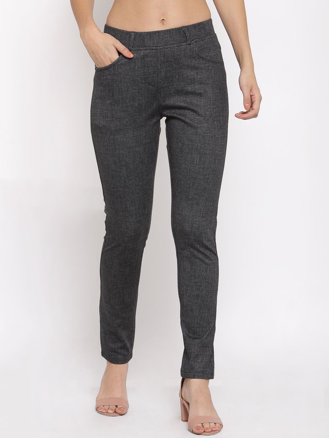 Westwood Women Black Skinny Fit Trousers Price in India