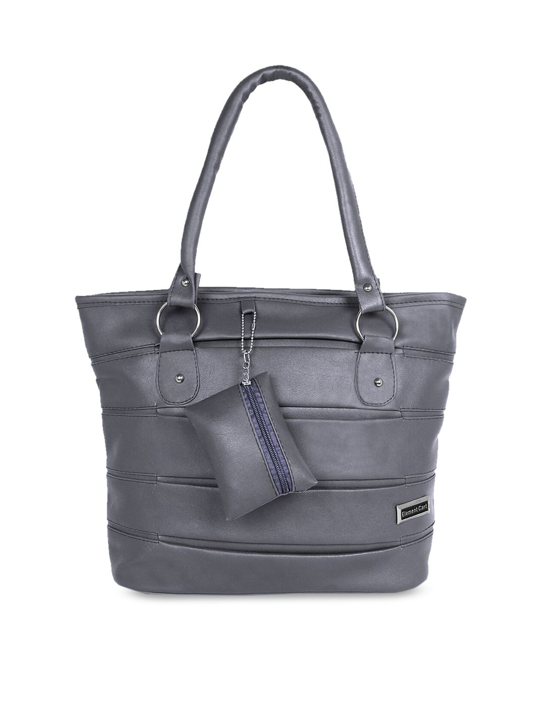 Stropcarry Grey Solid Shoulder Bag With Pouch Price in India