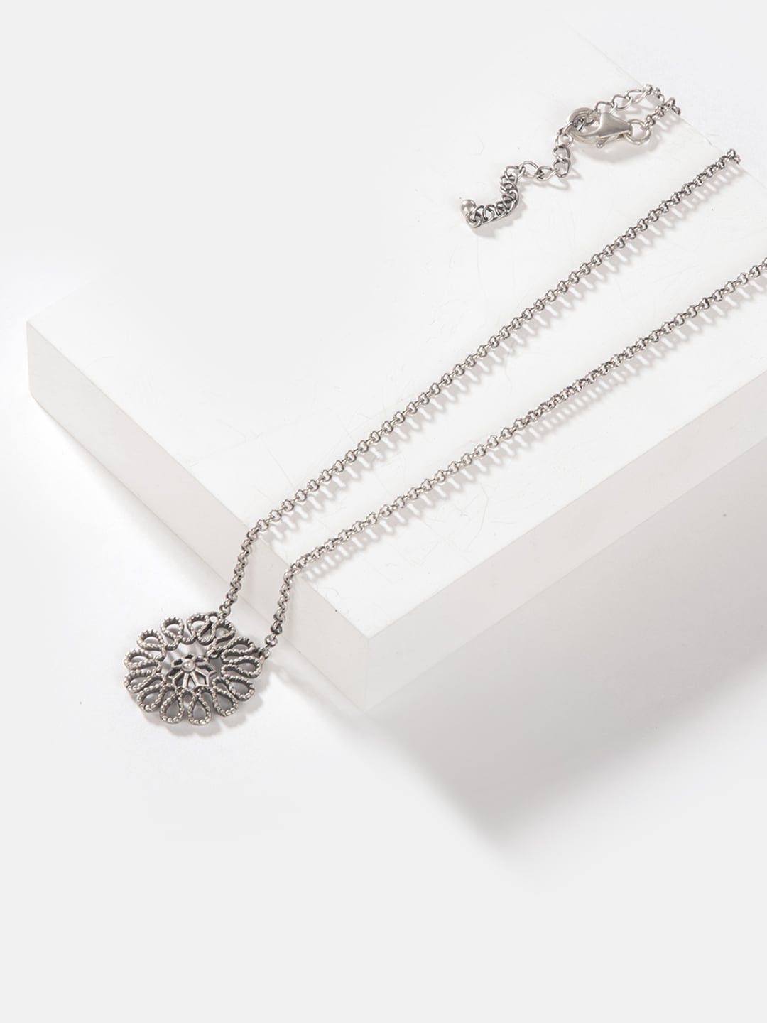 SHAYA Silver-Toned Silver Chain Price in India