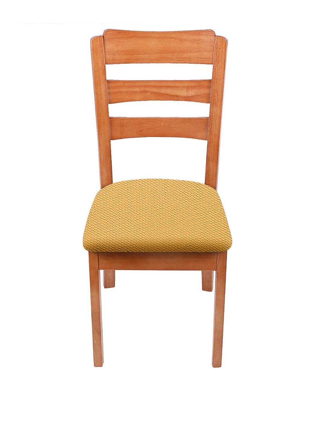 Cortina Yellow Textured Chair Cover Price in India