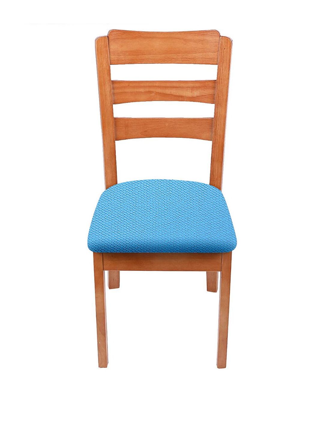 Cortina Turquoise-Blue Textured Chair Cover Price in India