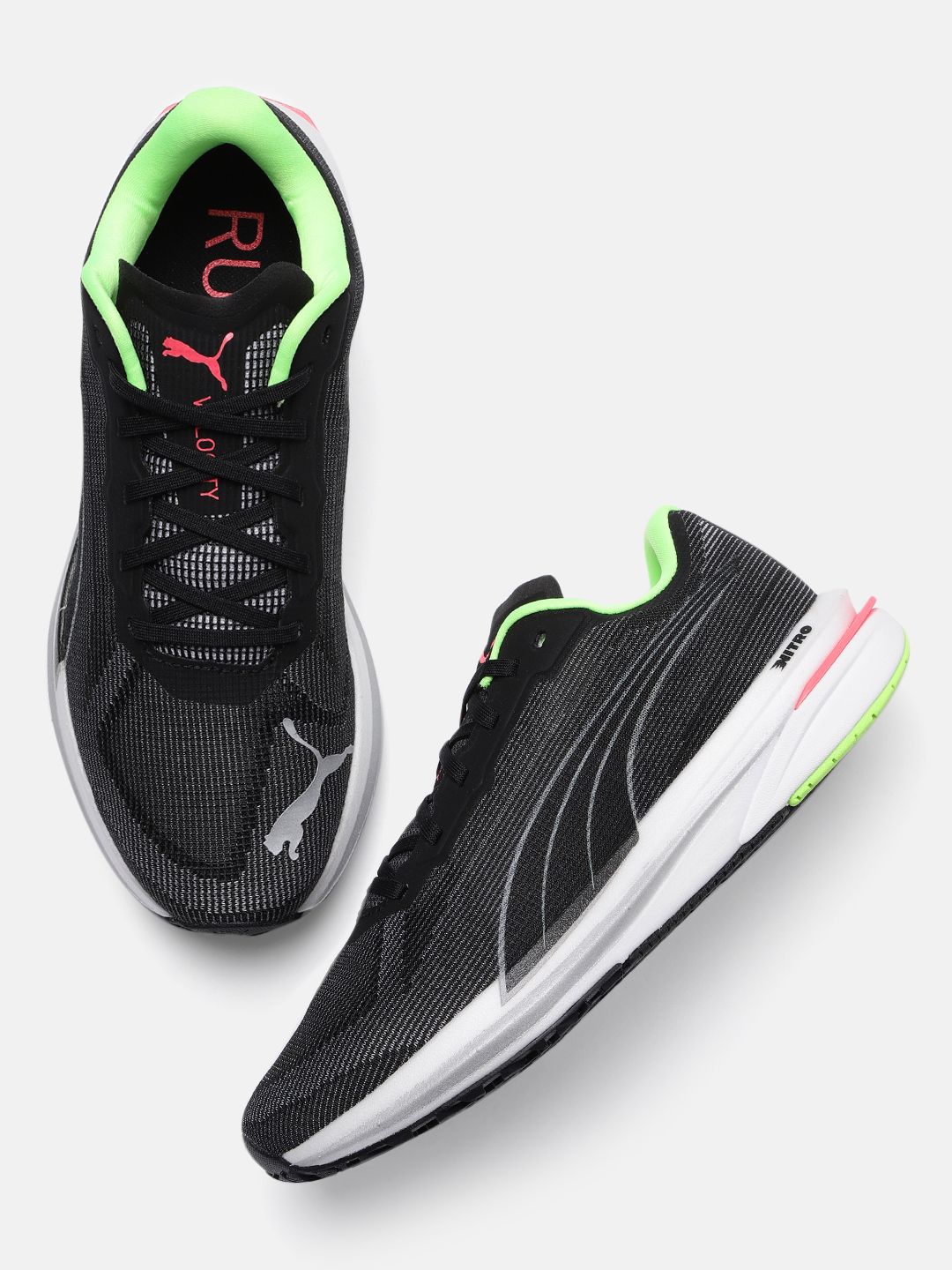 Puma Women Black Velocity NITRO Running Shoes Price in India