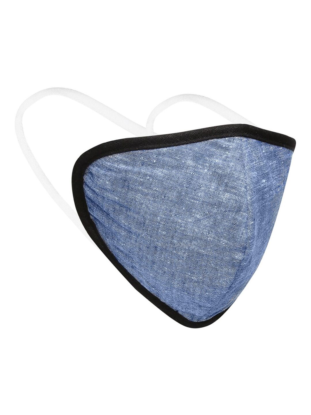 FiTZ Unisex Pack of 5 Reusable Blue 3 Ply Fashion Mask With Melt Blown Fabric Price in India