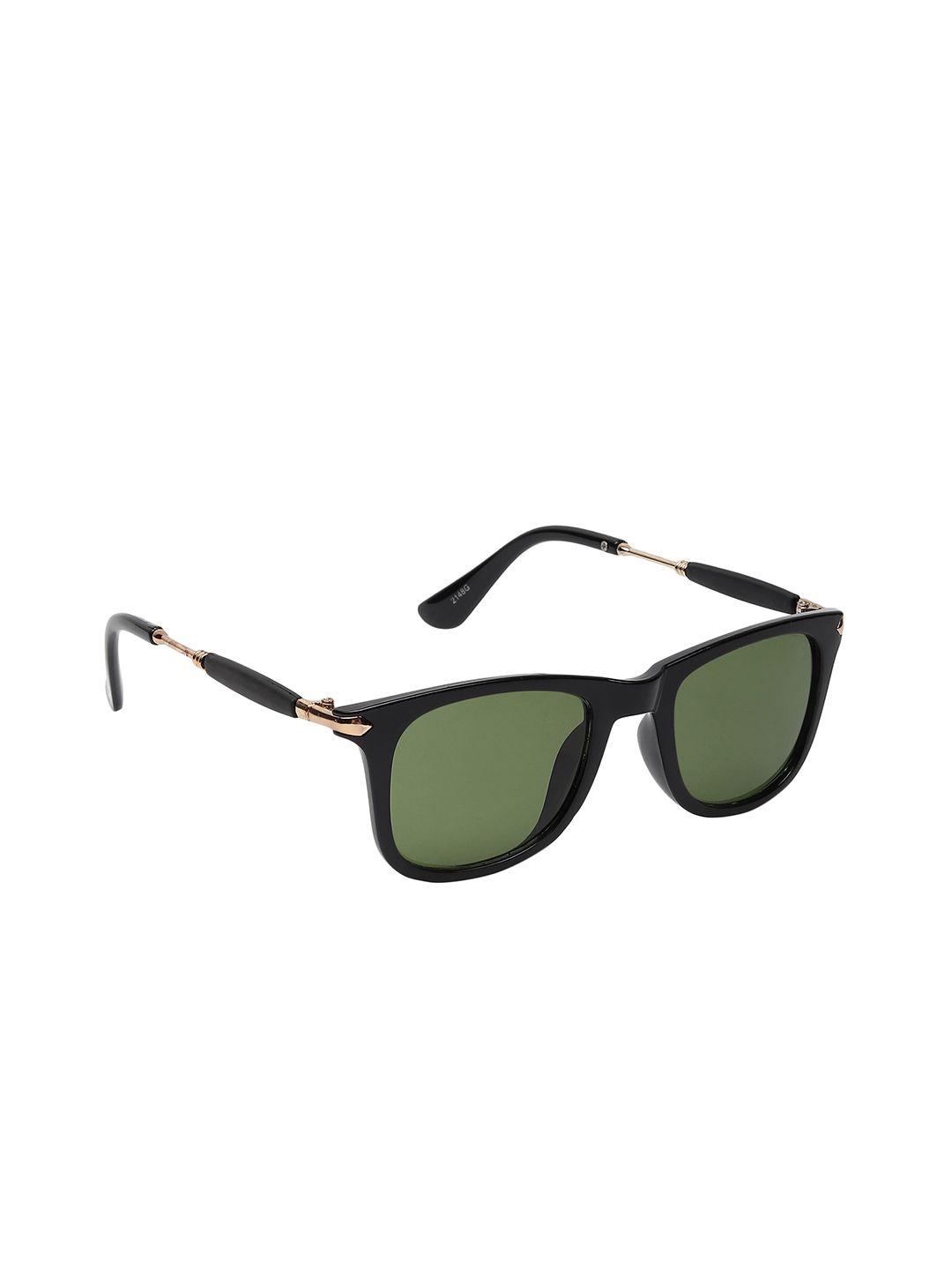 CRIBA Unisex Green Lens & Black Wayfarer Sunglasses with UV Protected Lens CR_BB_GREBLK Price in India