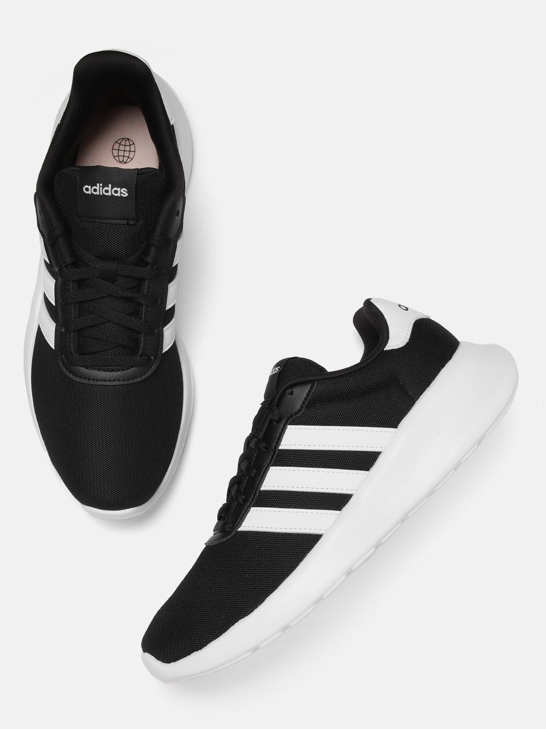 ADIDAS Men Black Lite Racer Running Shoes
