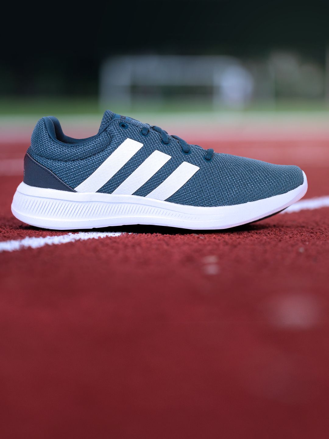 ADIDAS Men Teal Blue & White Lite Racer CLN 2.0 Shoes