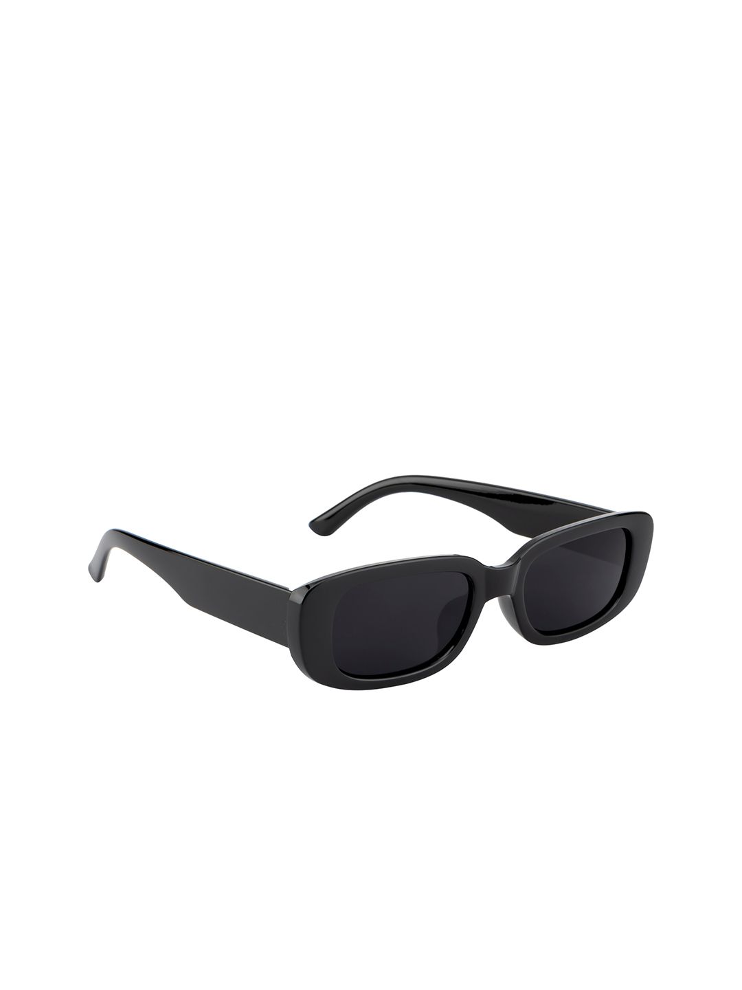 Ted Smith Unisex Black Full Rim Rectangle Sunglasses Price in India