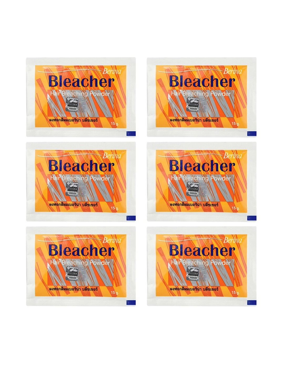 Berina Pack of 6 Hair Bleach Powder - 15 g each Price in India