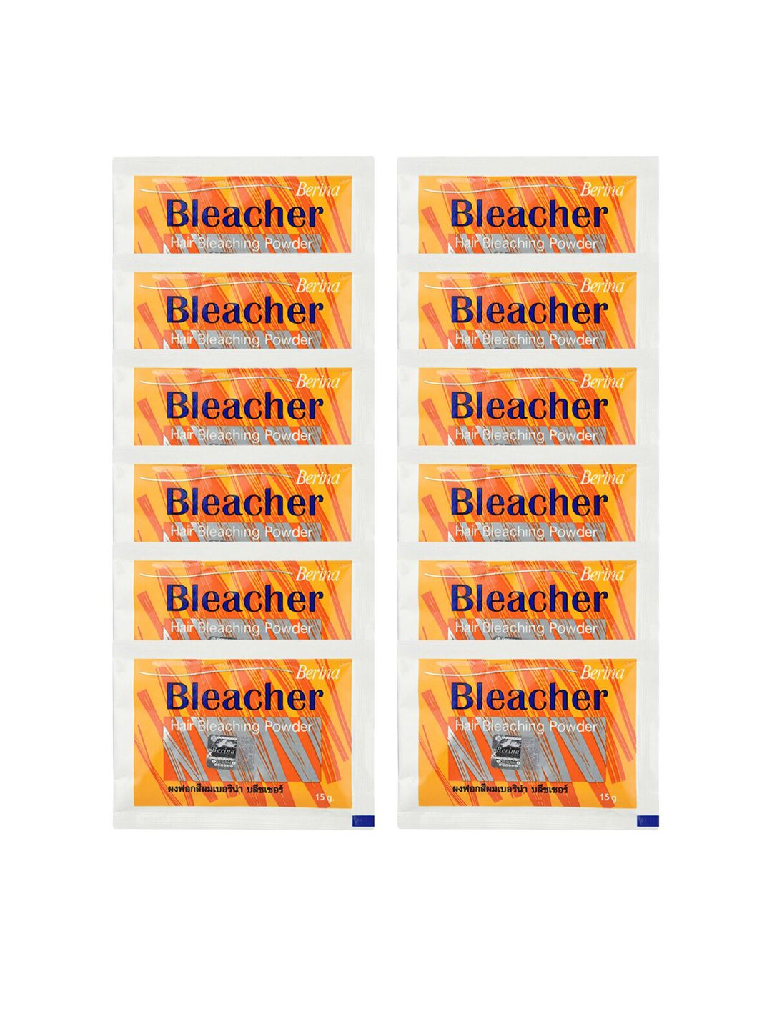 Berina Pack of 12 Hair Bleach Powder - 15 g each Price in India