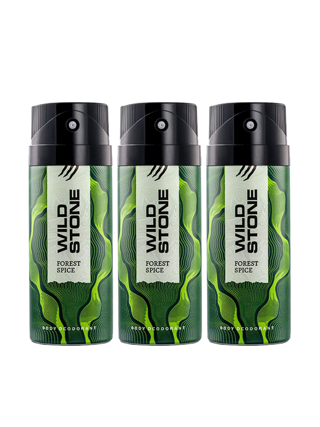 Wild Stone Pack of 3 Forest Spice Deodorant -150 ml Each
