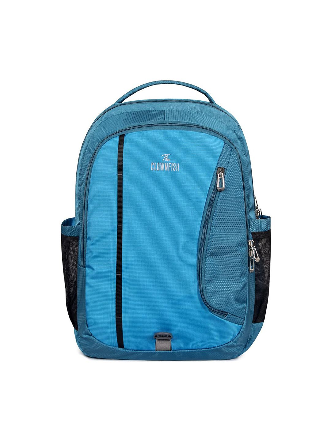 THE CLOWNFISH Unisex Blue & Black Backpack Price in India