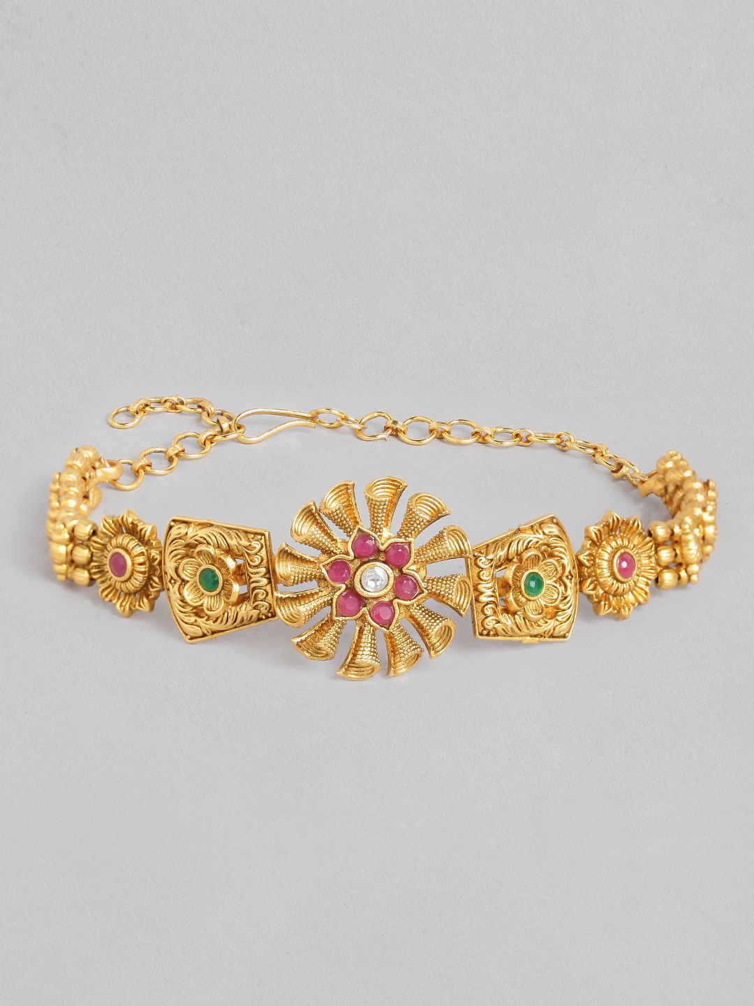 I Jewels Women Pink Gold-Plated Armlet Price in India