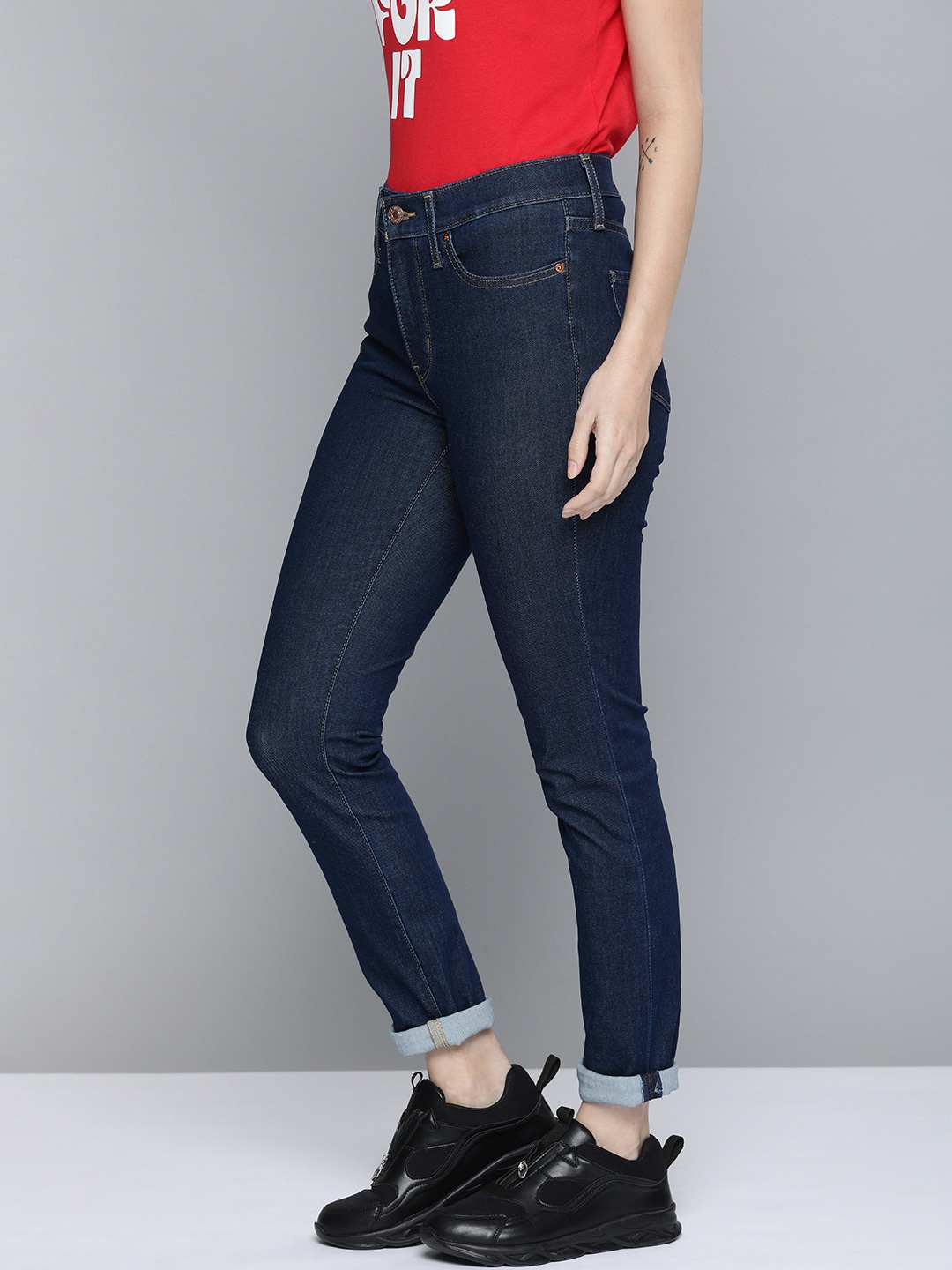 Levis Women Blue 311 Shaping Skinny Fit Stretchable Jeans Price in India