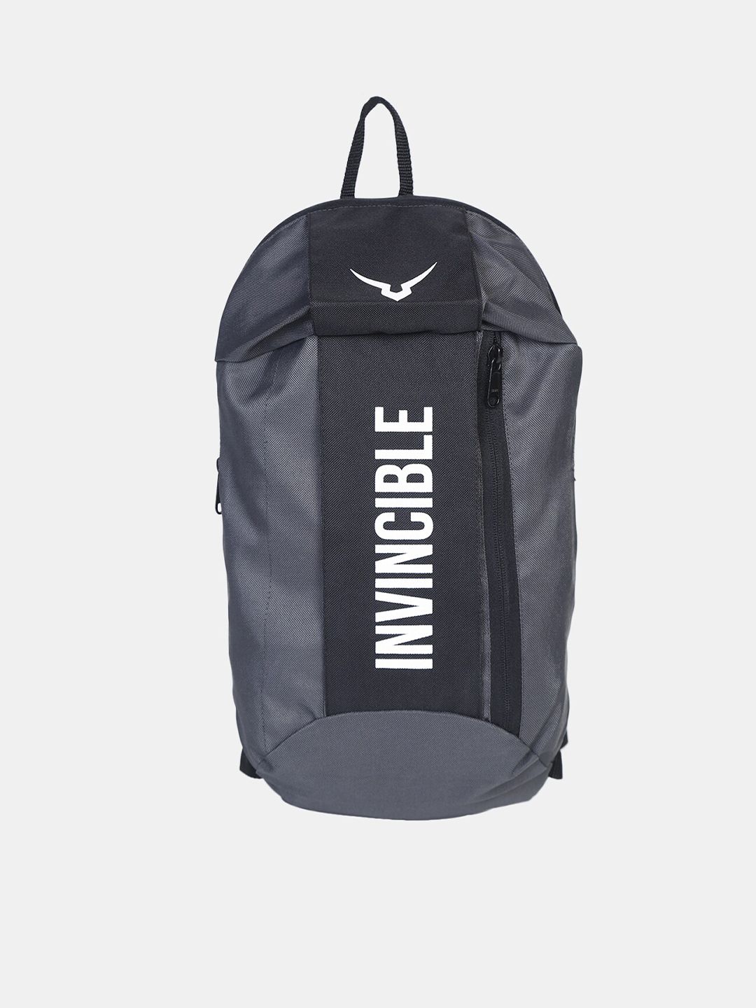 Invincible Unisex Grey & Black Printed Backpack with Ergonomic Strap Price in India