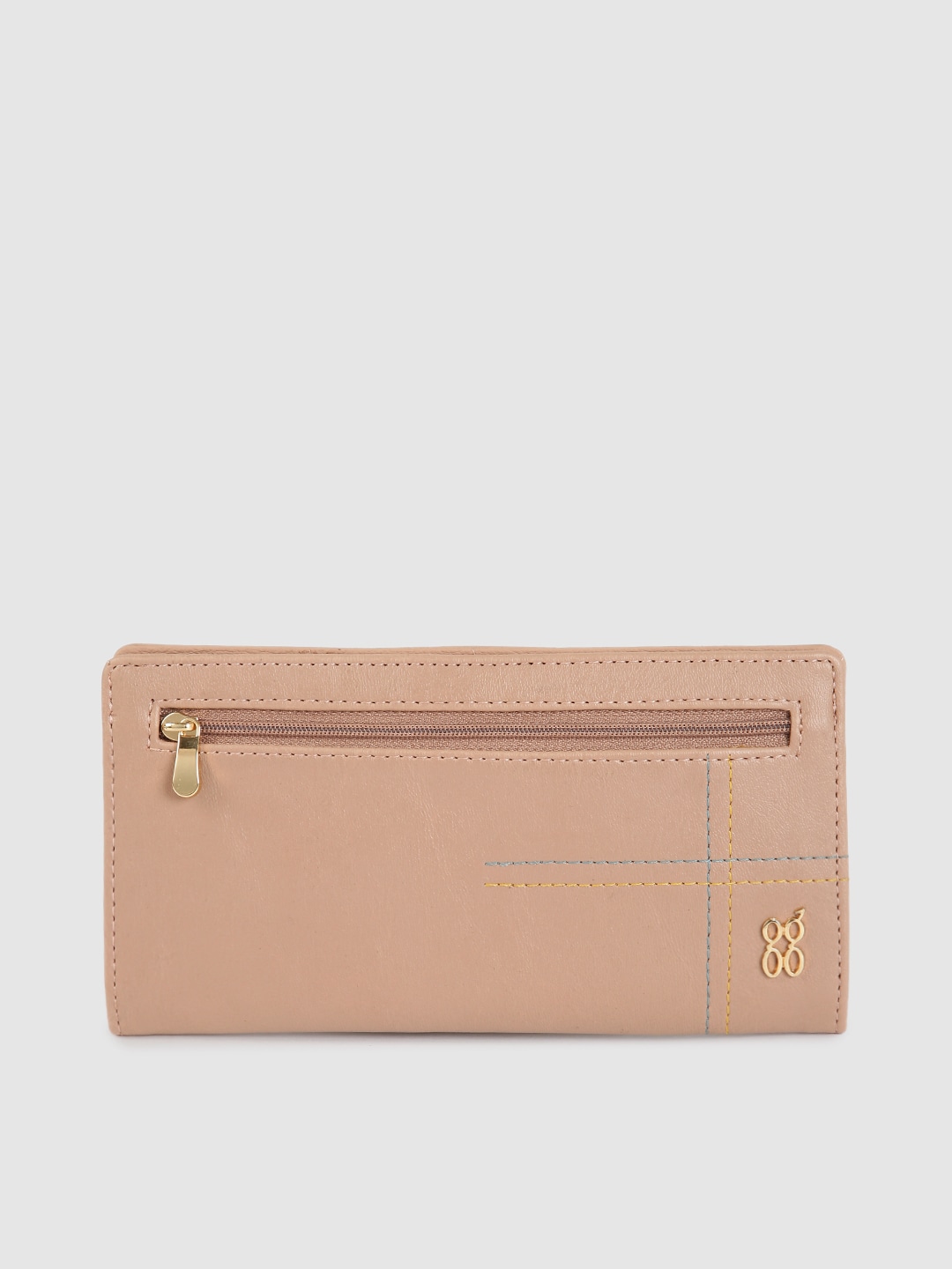 Baggit Women Mauve Solid Two Fold Wallet Price in India