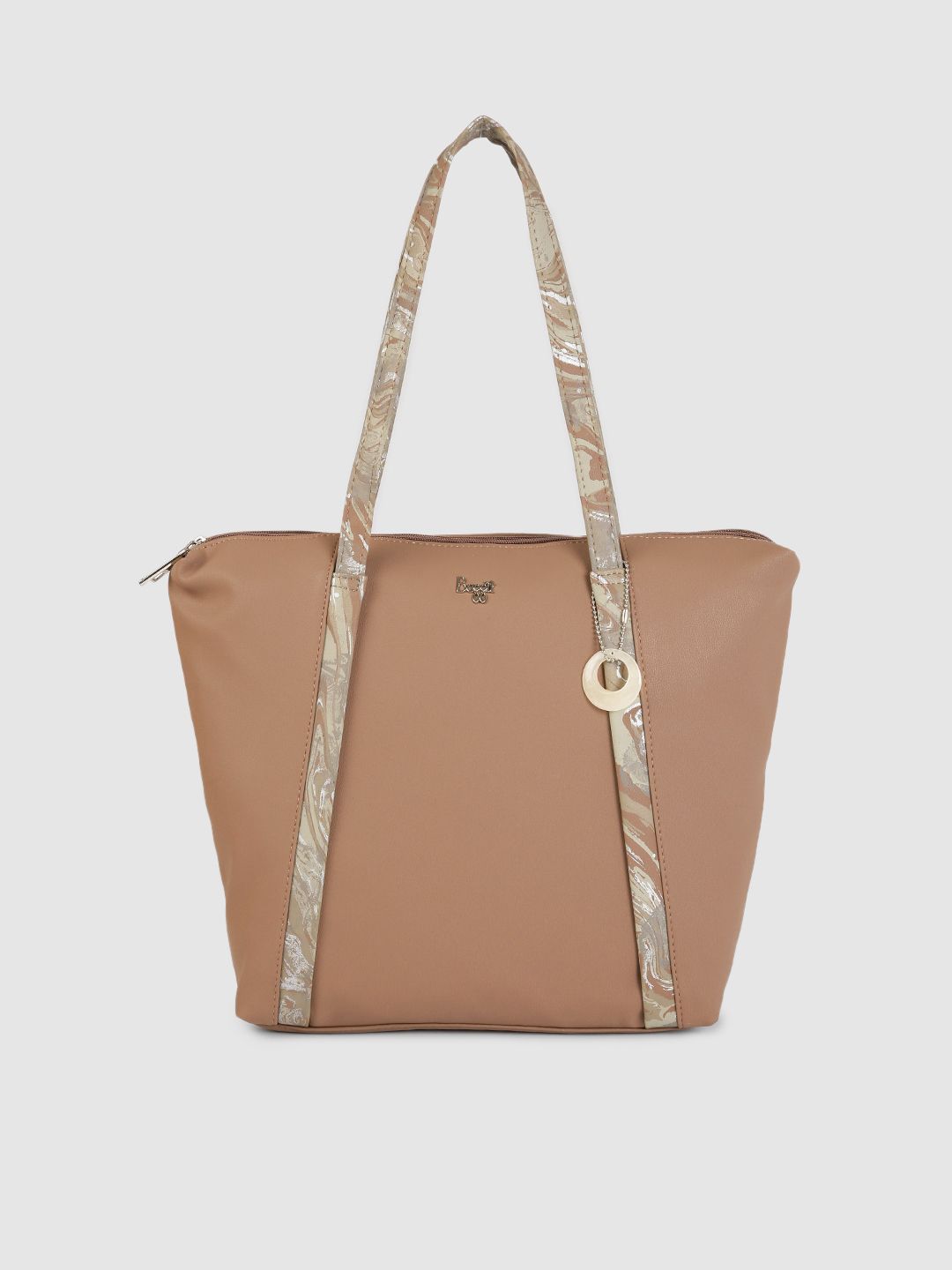 Baggit Nude Coloured Structured Shoulder Bag Price in India