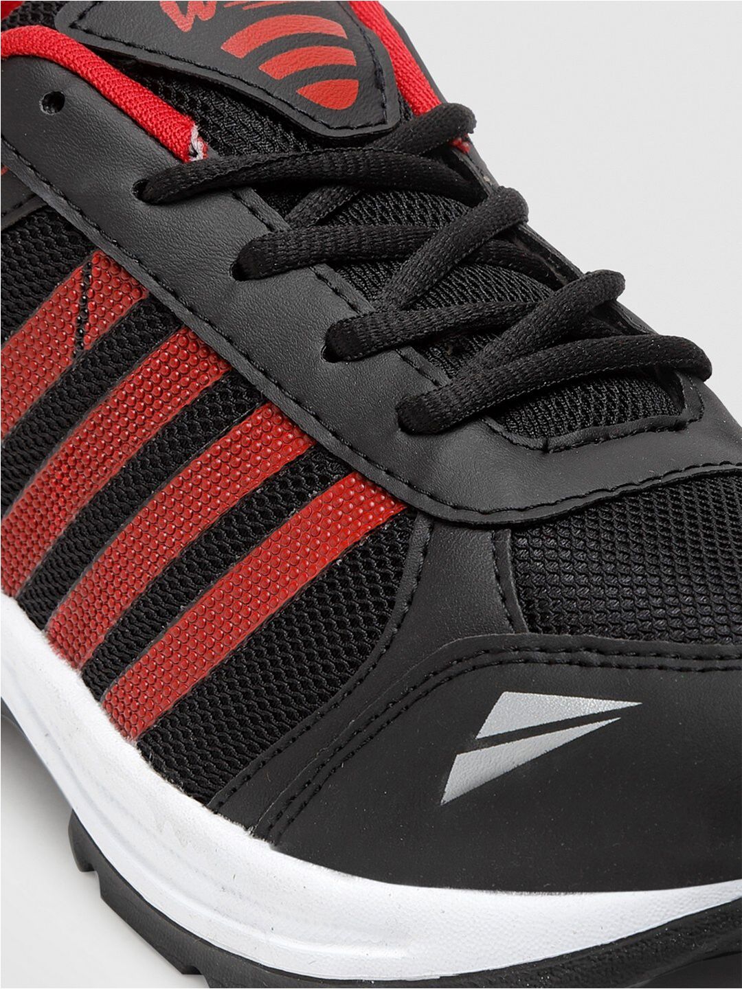 Buy ASIAN Men Black & Red Mesh Running Non-Marking Shoes - Sports