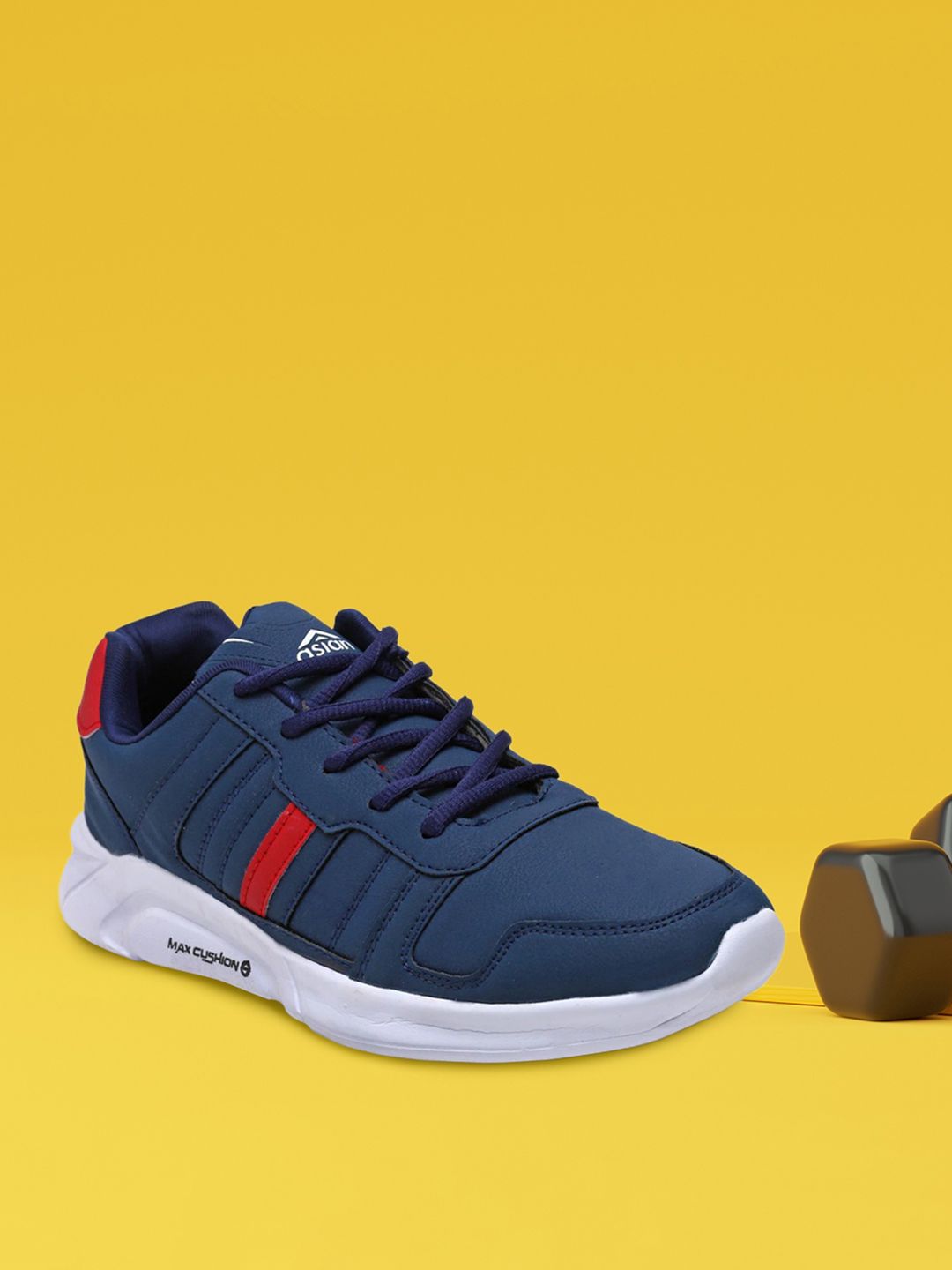 ASIAN Men Navy Blue Running Non-Marking Shoes