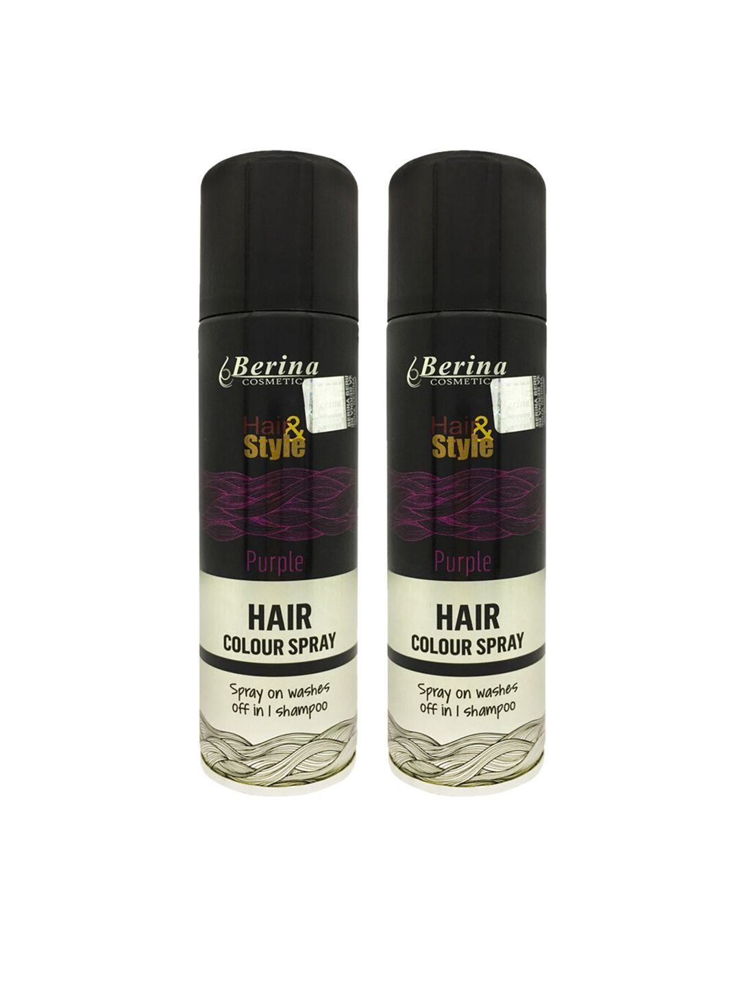 Berina Pack of 2 Hair Color Spray - Purple Price in India
