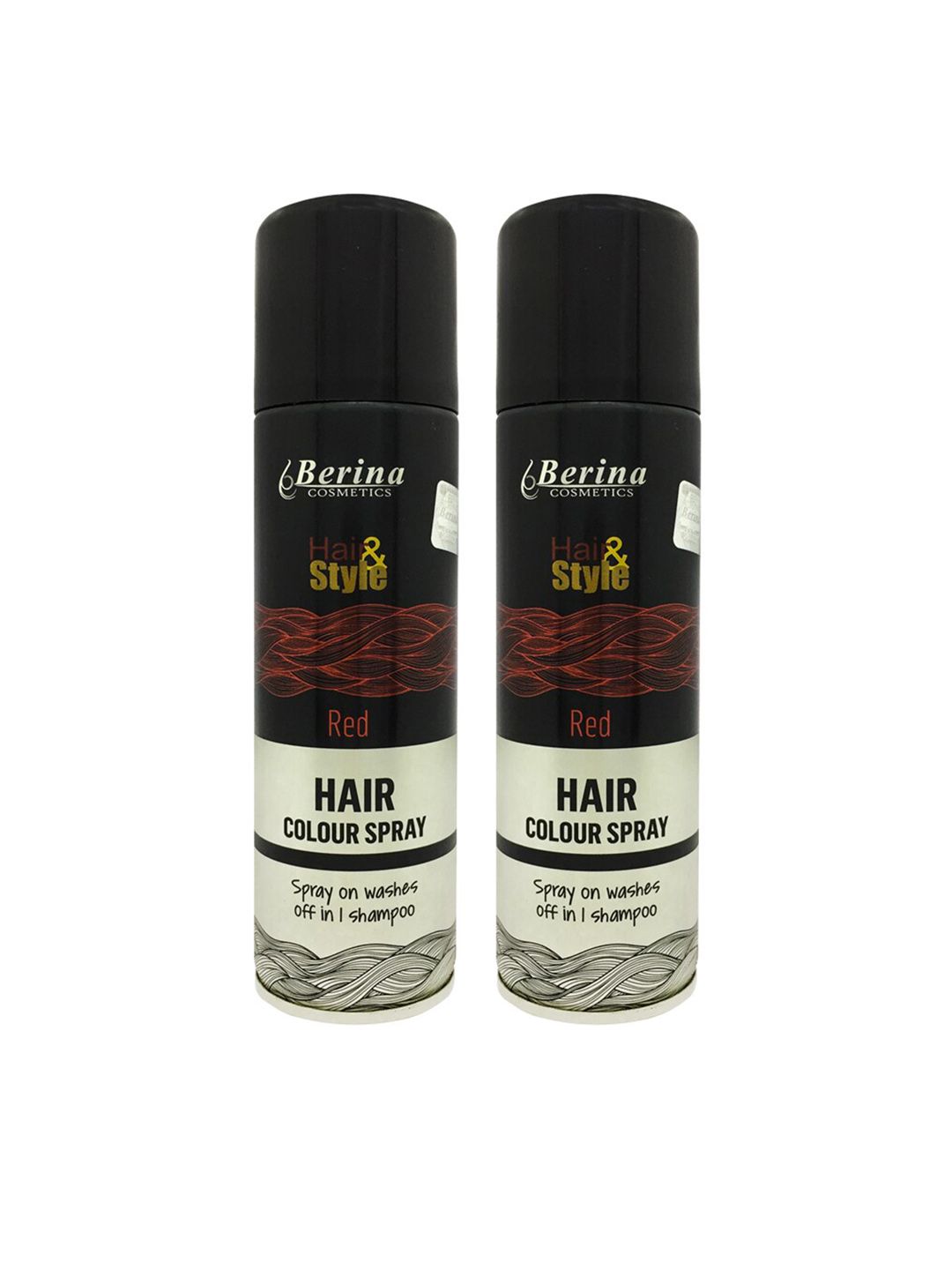 Berina Pack of 2 Hair Color Spray - Red Price in India