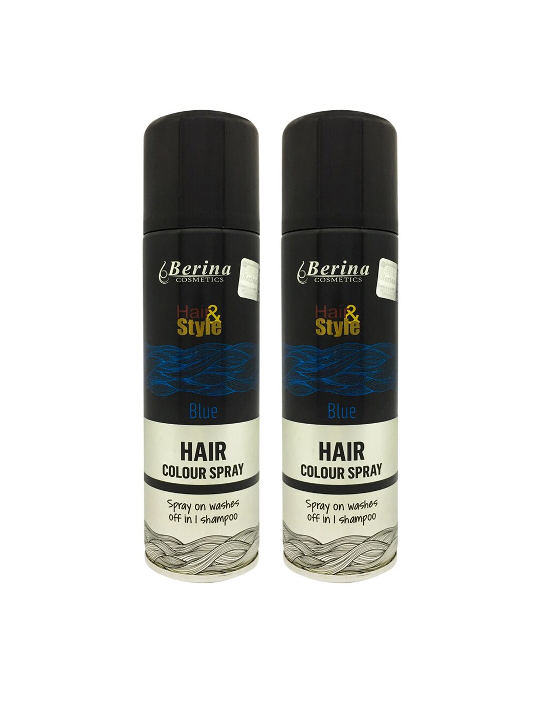 Berina Pack of 2 Hair Color Spray - Blue Price in India, Full  Specifications & Offers 