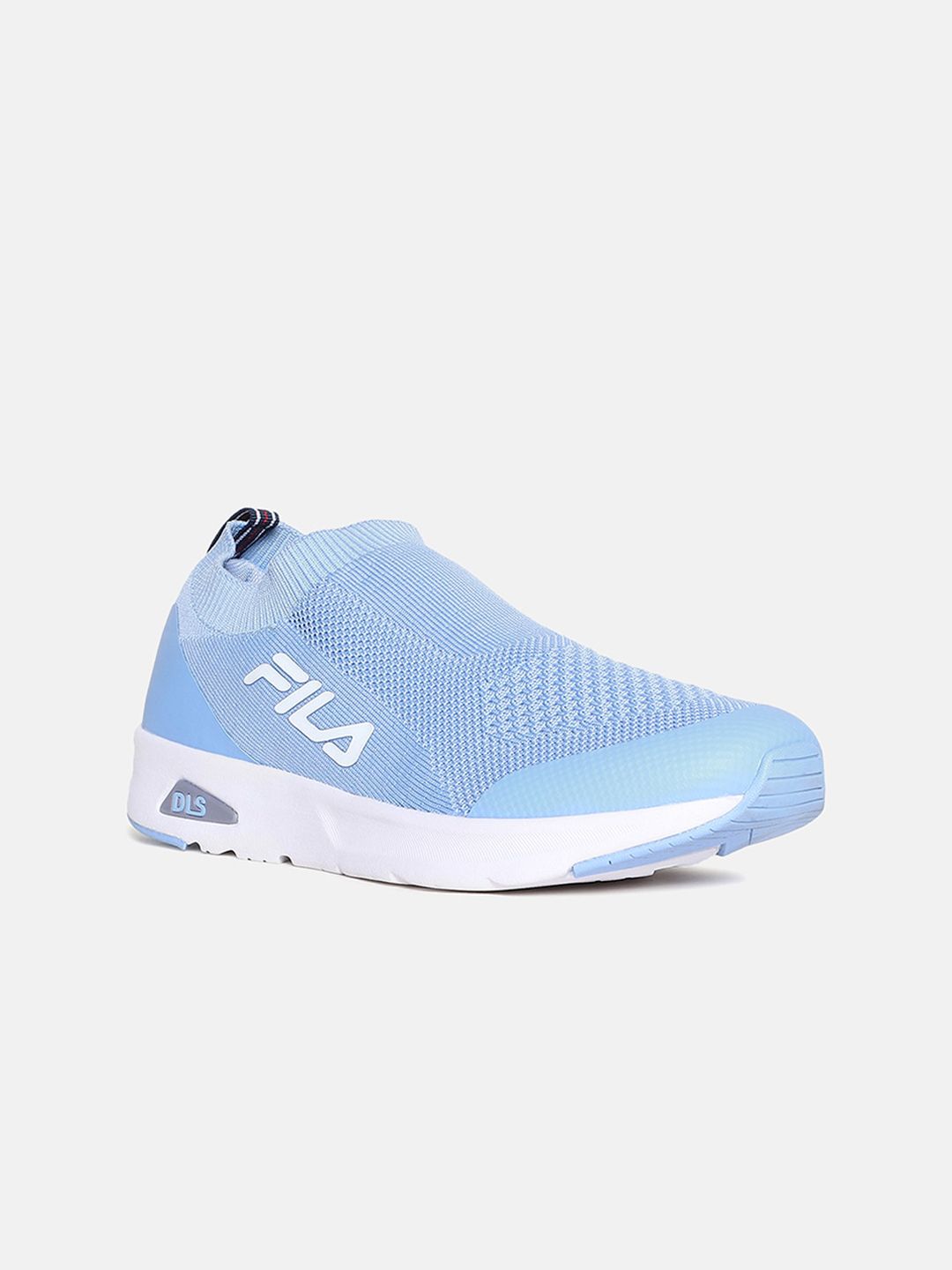 FILA Women Blue Woven Designed Slip-On Sneakers Price in India