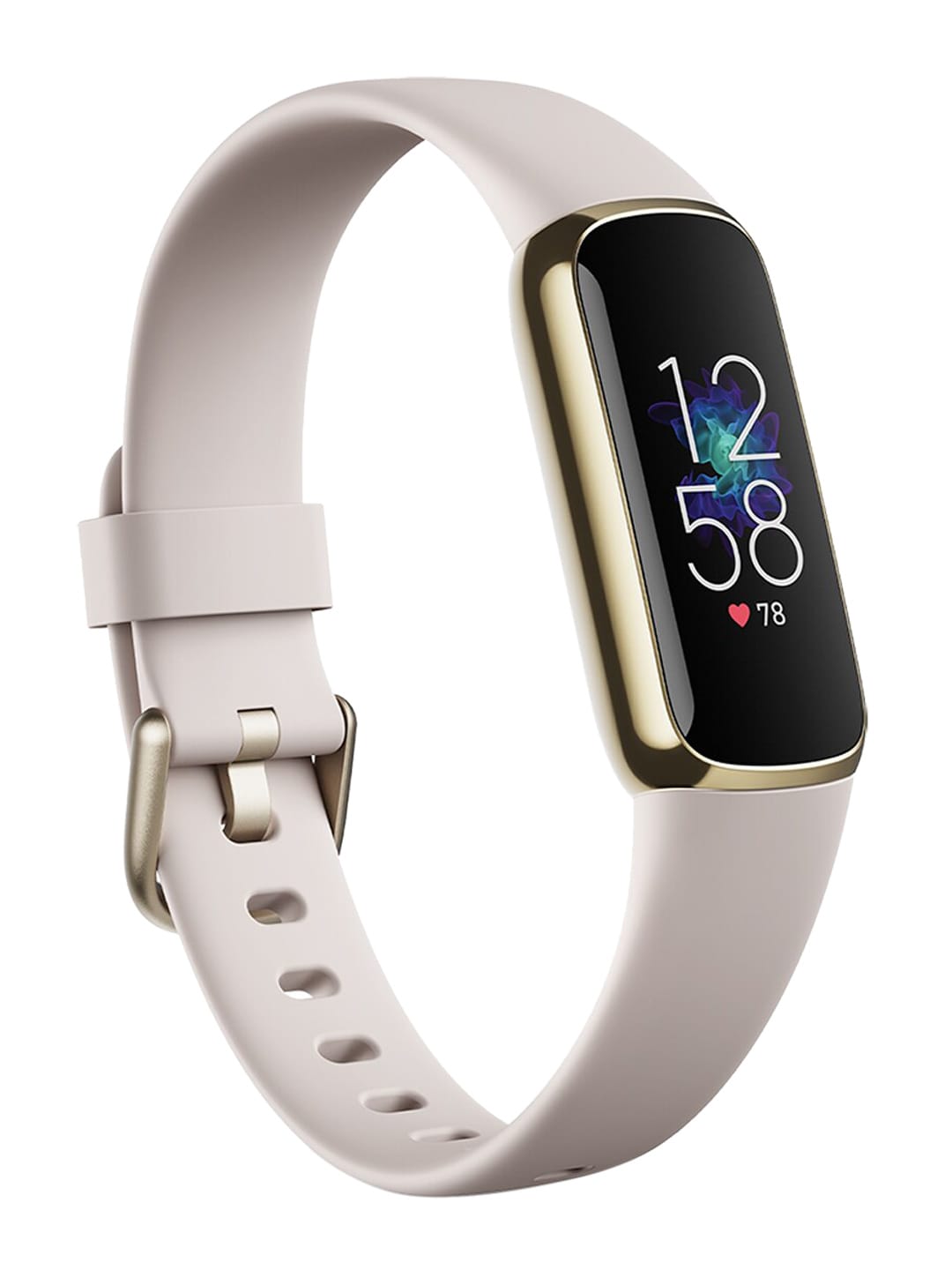 Fitbit White & Gold-Coloured Luxe Lunar Fitness Band Price in India