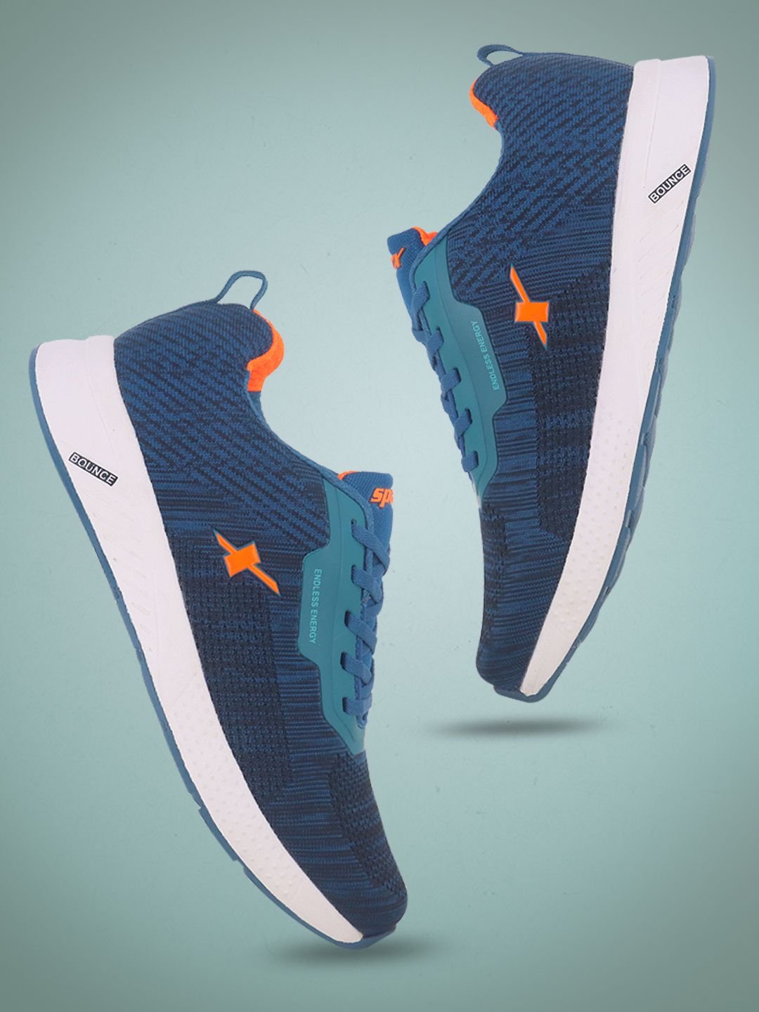 Sparx Men Blue Mesh Running Non-Marking Shoes