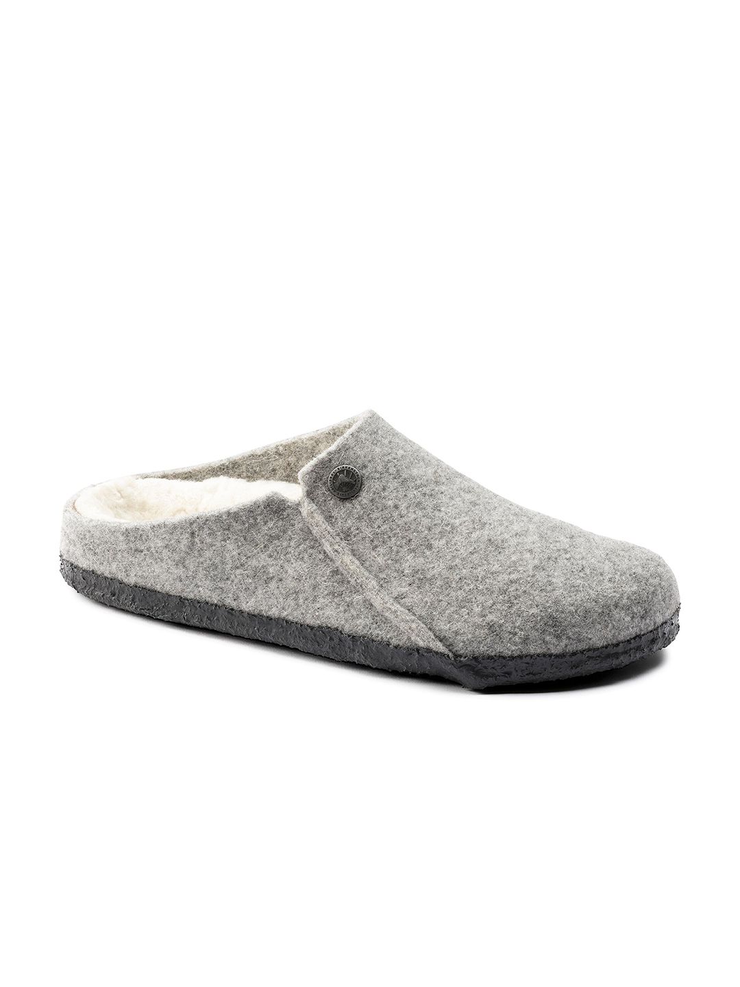 Birkenstock Unisex Zermatt Grey Regular-Width Room Slippers Price in India