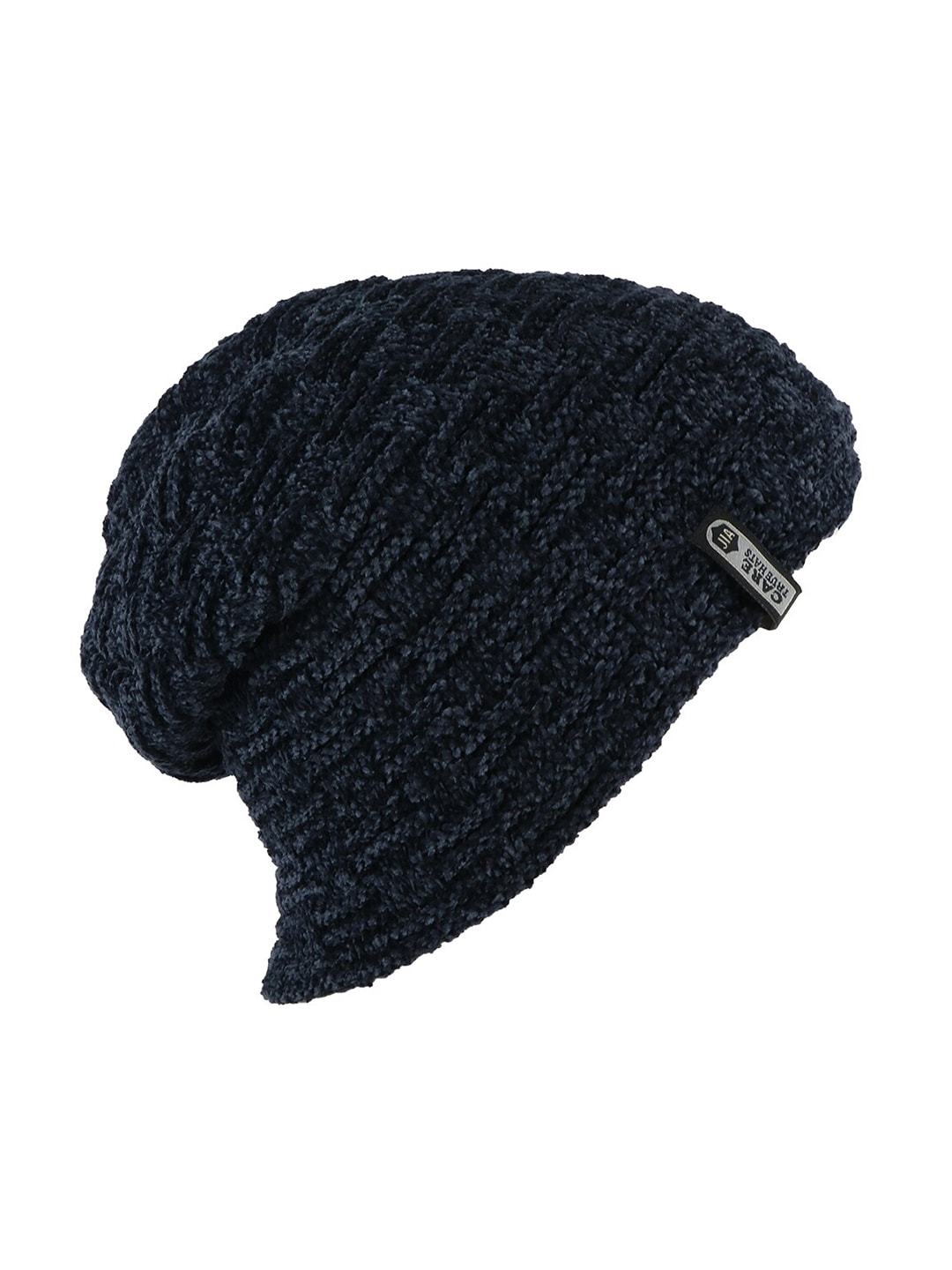 iSWEVEN Unisex Set of 2 Navy Blue & Black Beanie Price in India