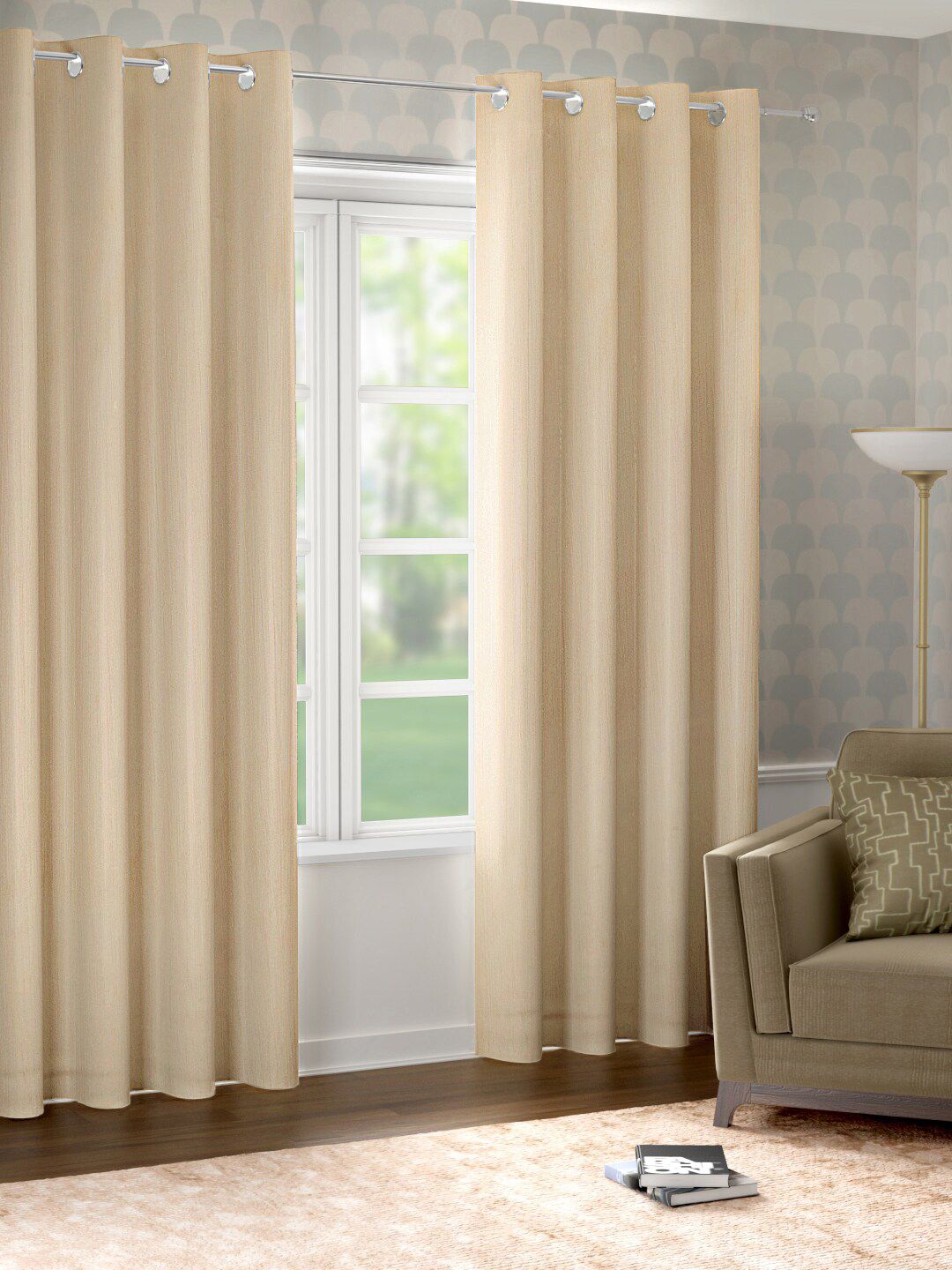 Raymond Home Beige Door Curtain Price in India