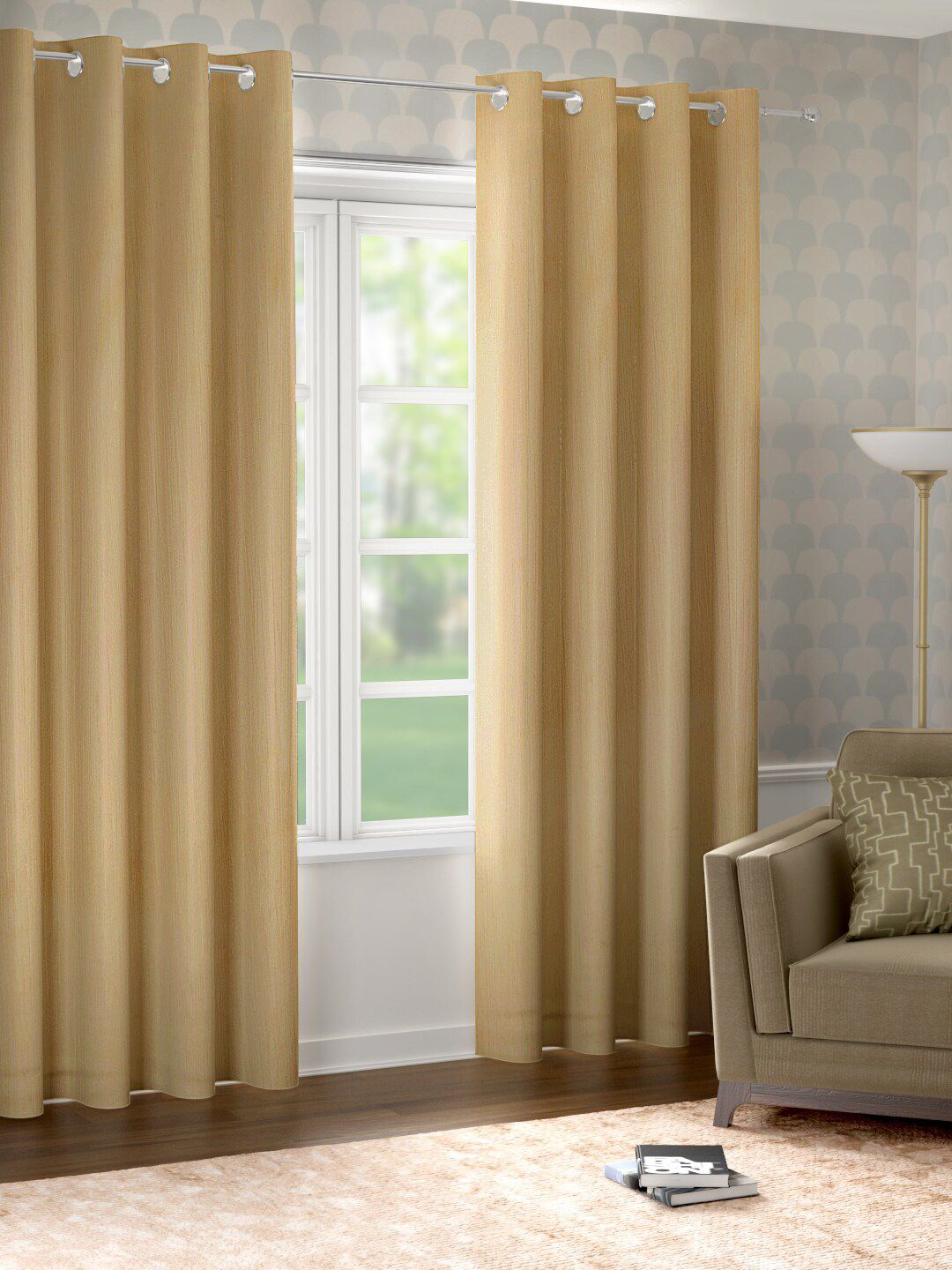 Raymond Home Beige Door Curtain Price in India