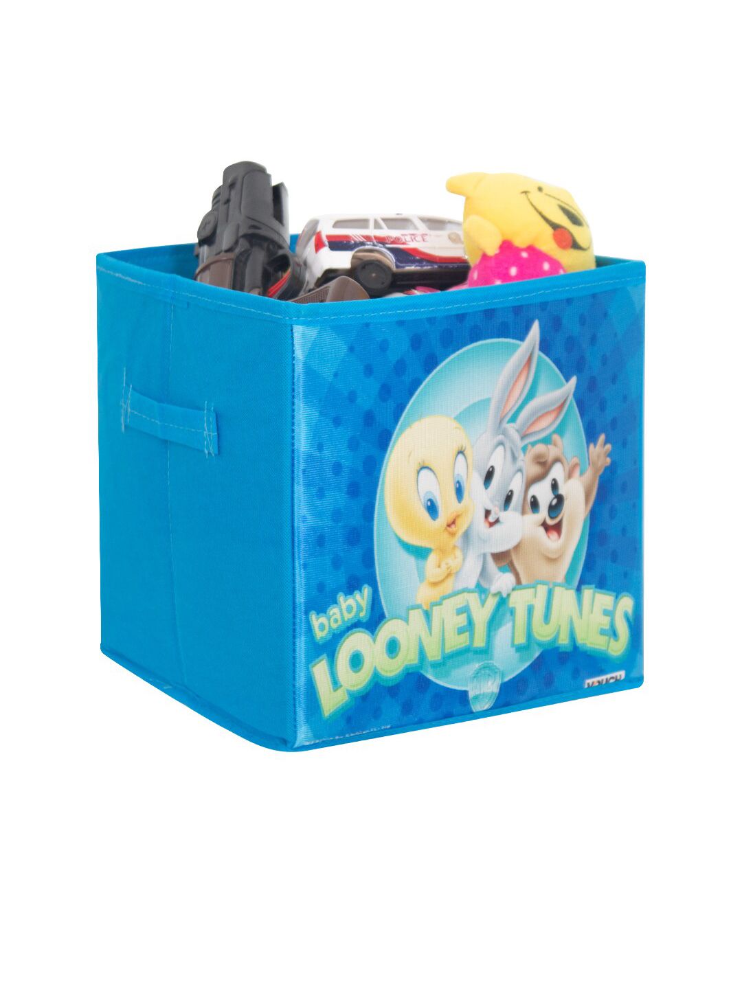 prettykrafts Blue Looney Tunes Printed Foldable Kids Toys Organizer Storage Box Price in India