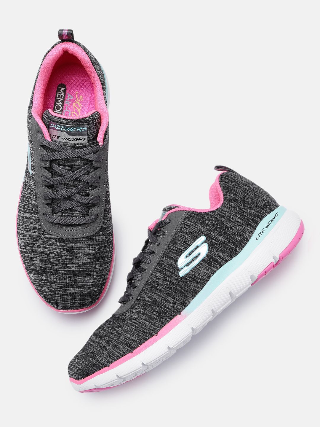 Skechers Women Black FLEX APPEAL 3.0 - FAN CRAZE Sneakers Price in India