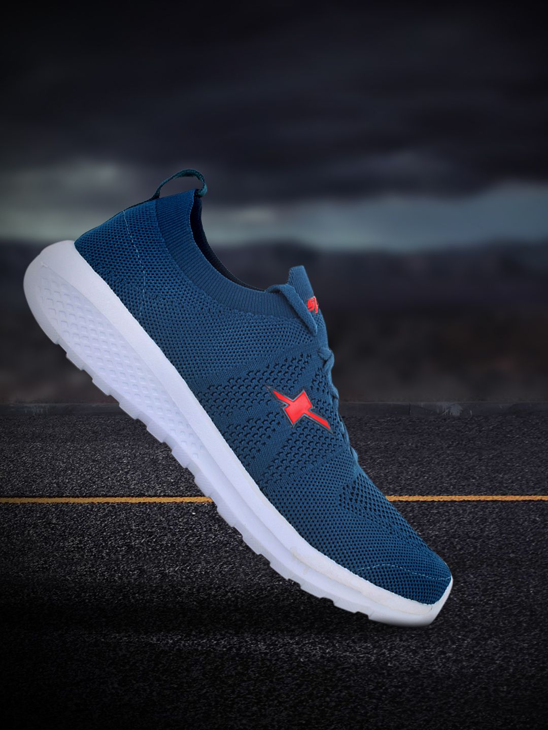 Sparx Men Blue Mesh Running Non-Marking Shoes