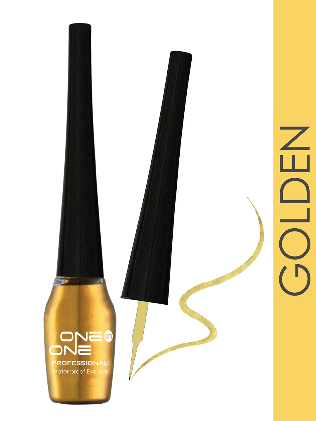 ONE on ONE Professional Waterproof Liquid Eyeliner-Golden Price in India