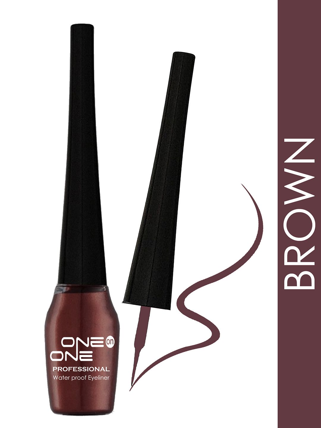 ONE on ONE Professional Waterproof Liquid Eyeliner-Brown Price in India