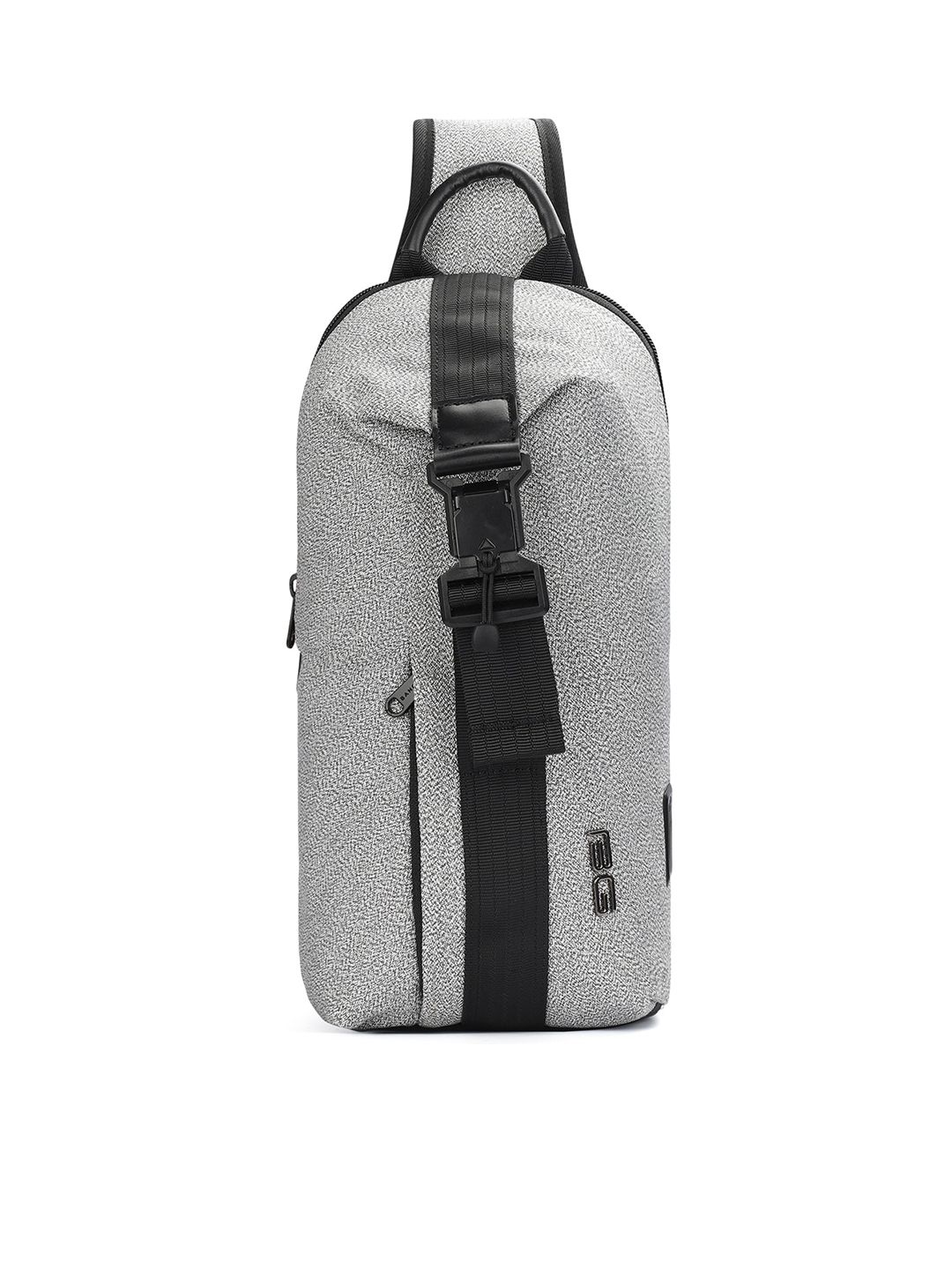 BANGE Unisex Grey Melange Backpack with USB Charging Port Price in India