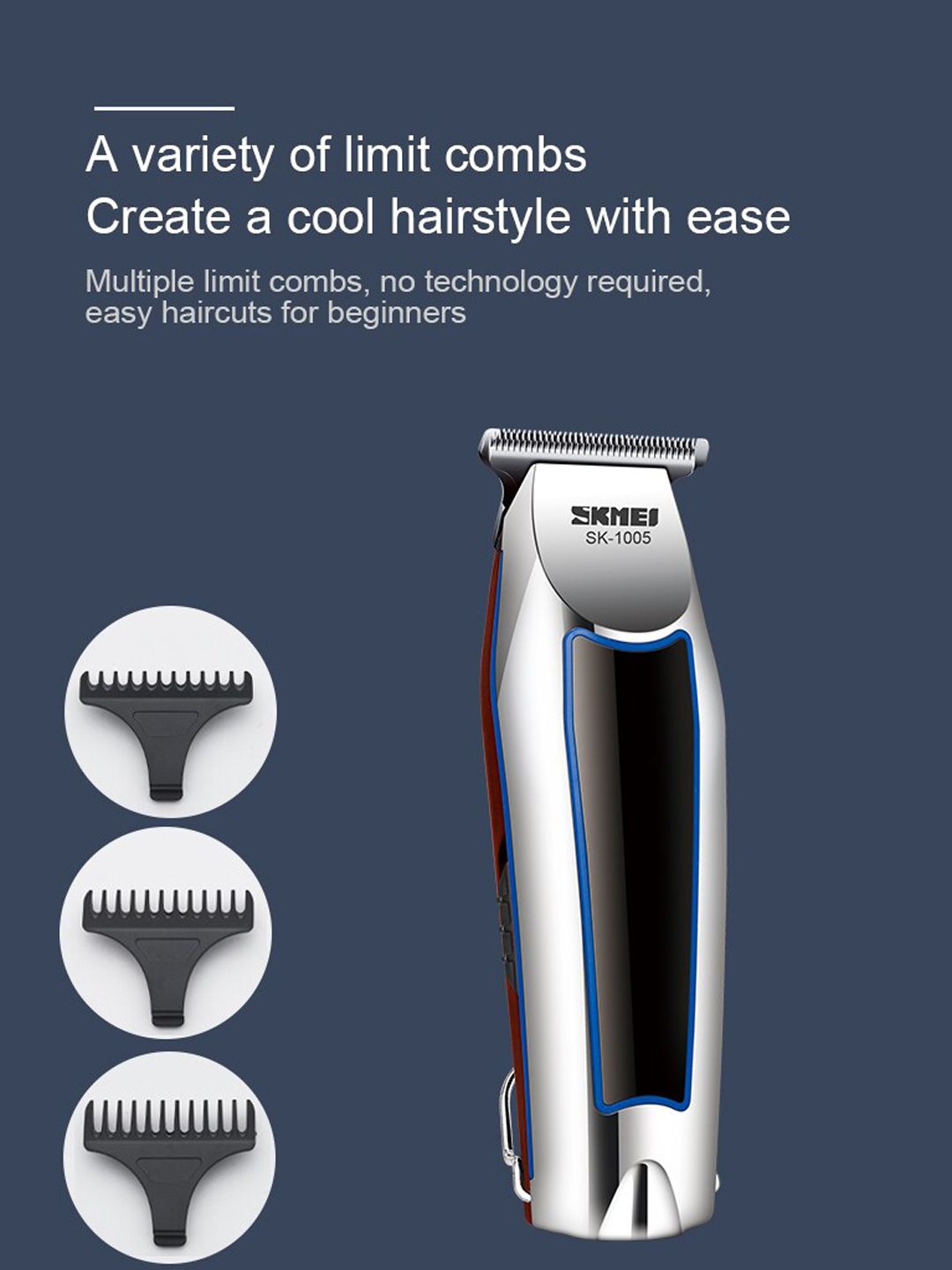 Skmei Professional Barber Combo Features Trimmer 1005 Price in India