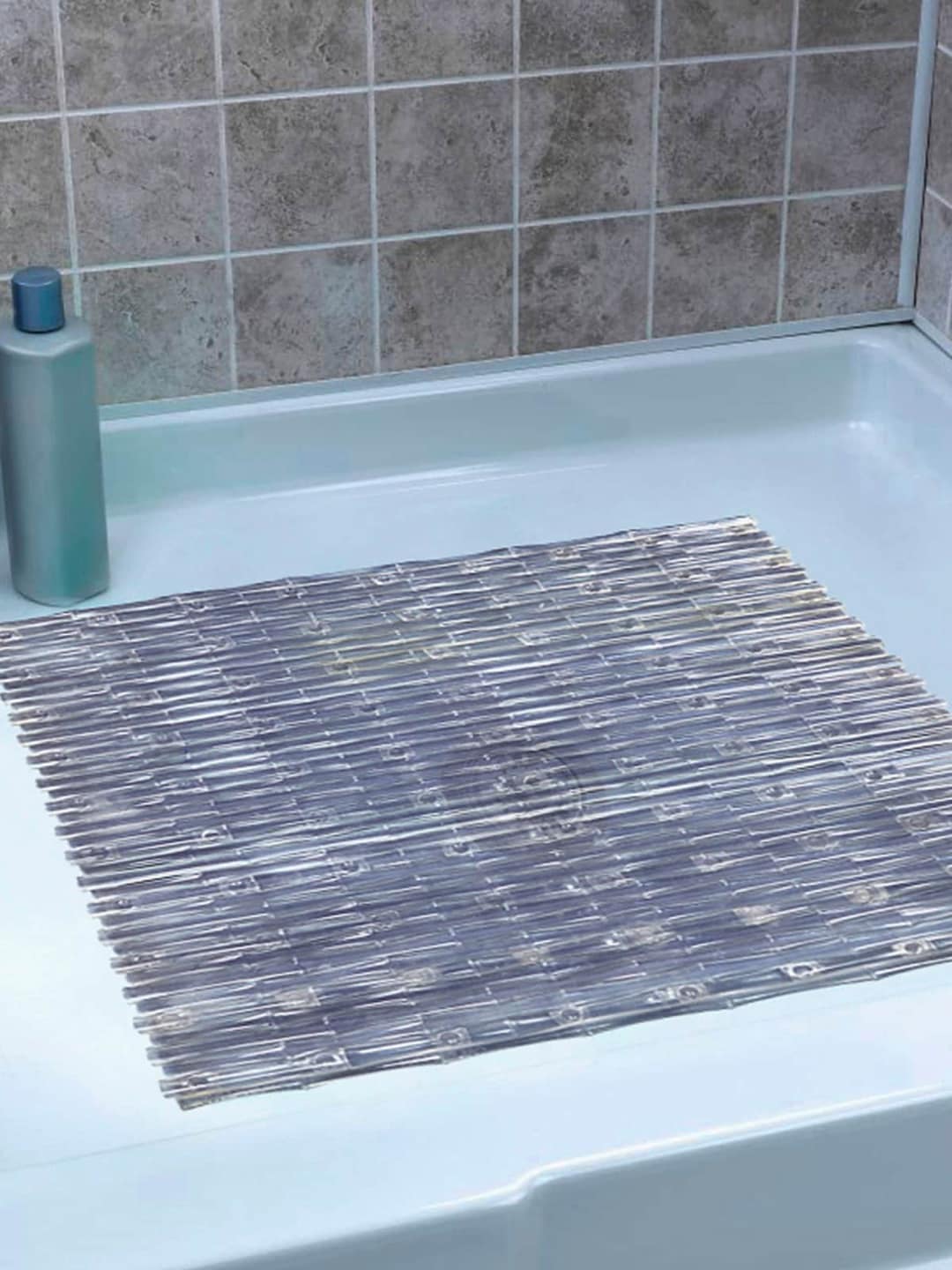 OBSESSIONS Transparent Bamboo Shower Mat Price in India