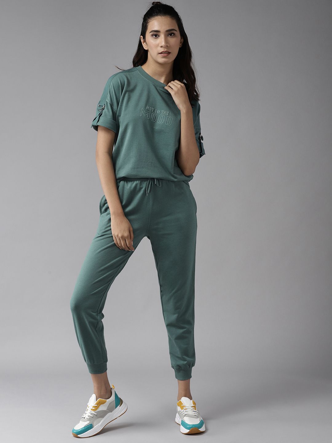 Roadster Women Green Printed Co-Ord Set