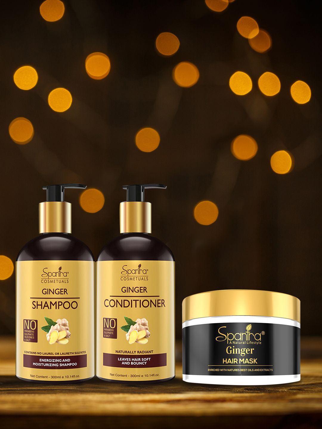 Spantra Set of Ginger Shampoo - Conditioner & Hair Mask Price in India
