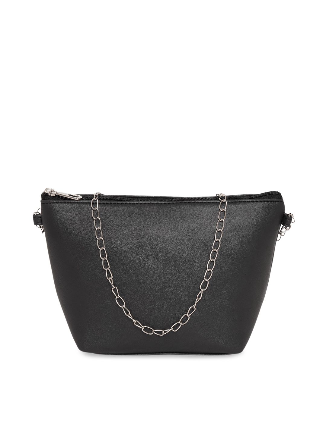 Fostelo Women Black Solid Bucket Sling Bag Price in India